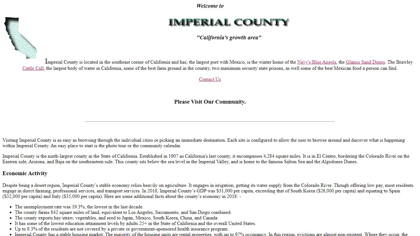 Imperial County California and Imperial County Jail